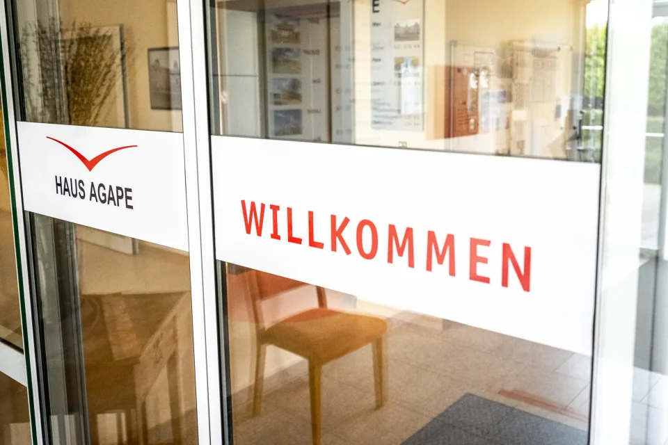 Eingang zum Haus Agape Stetten in Leinfelden-Echterdingen