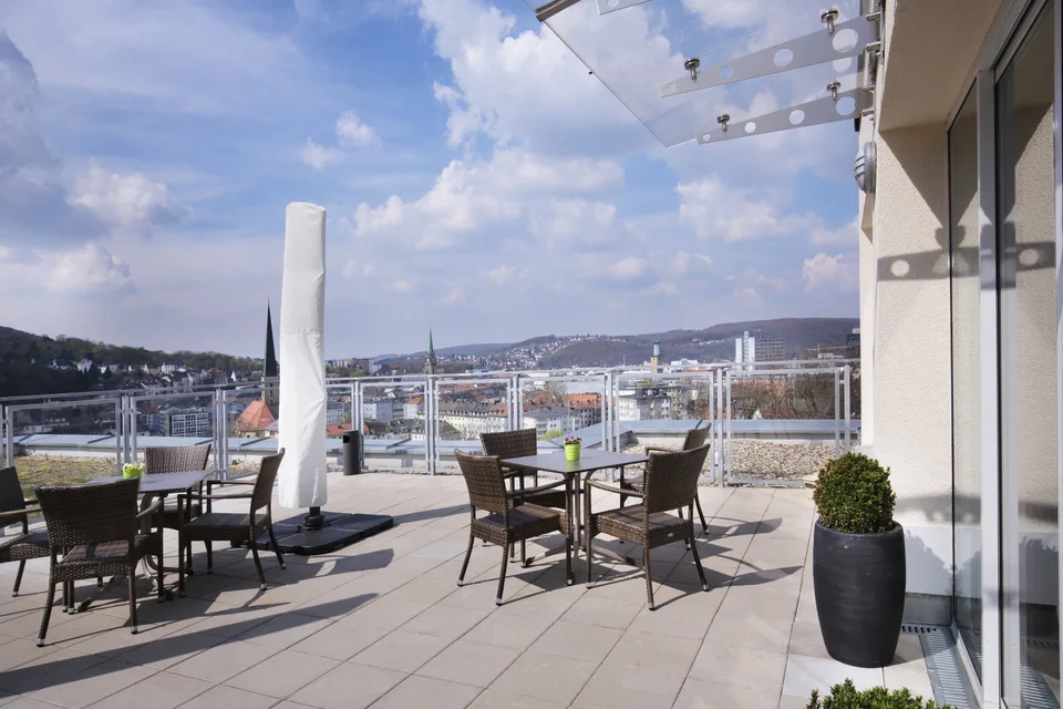 Gartenbereich: Wohlbehagen Stadtblick in Hagen