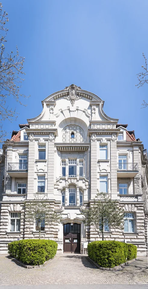 Außenansicht – AZURIT Seniorenzentrum Palais Balzac, Leipzig