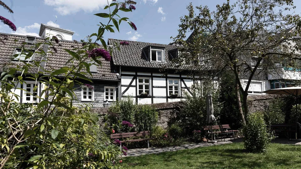 Gartenansicht der Stiftung St. Ludgeri in Essen