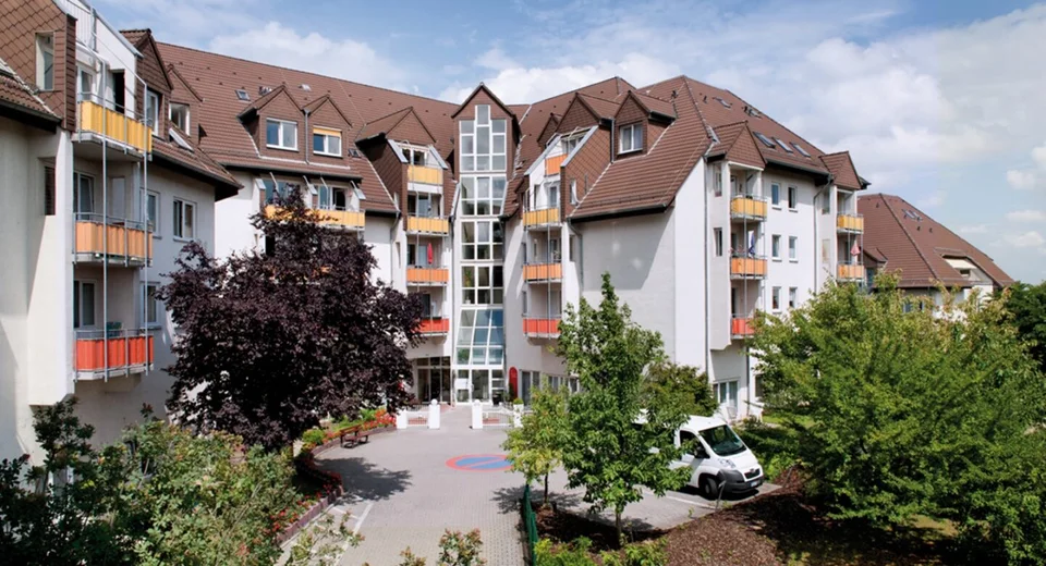 Außenansicht der Pro Seniore Residenz Frankenhöhe in Mainz