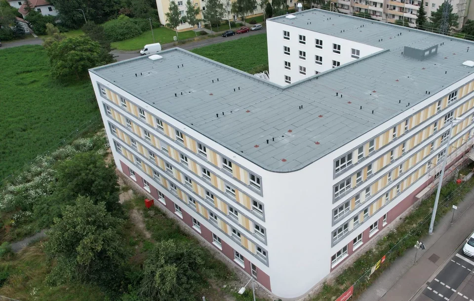 Außenansicht – AZURIT Seniorenzentrum Haus Immergrün, Leipzig