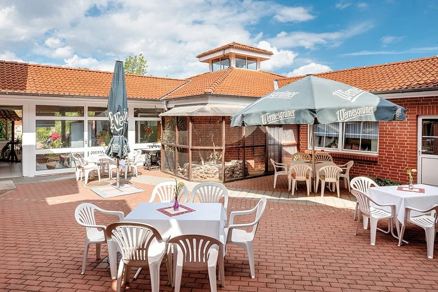Terrasse der Pro Seniore Elbresidenz Arneburg