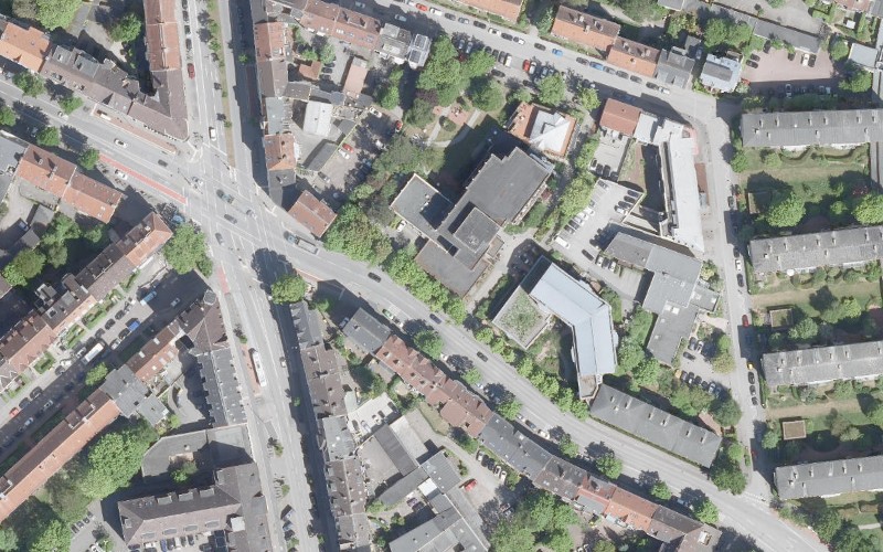 Luftbild der Umgebung von Altenzentrum St. Nicolai