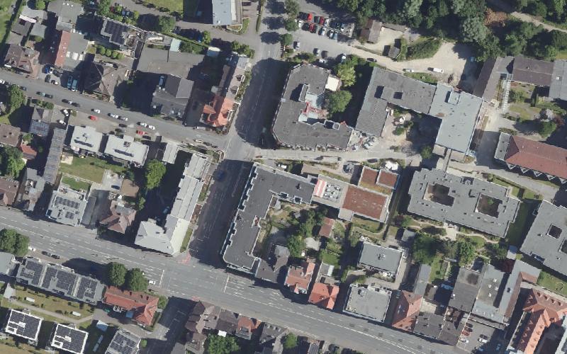 Luftbild der Umgebung von Wohnen an der Paderaue GmbH
