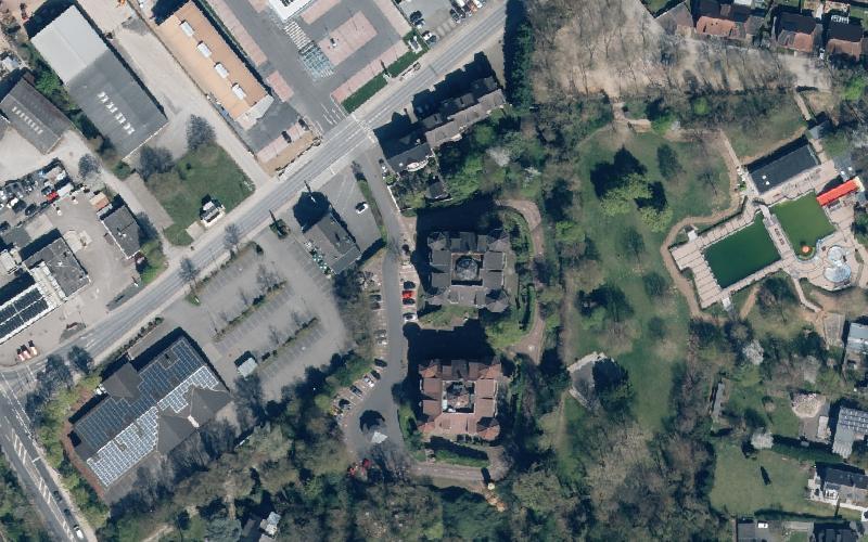 Luftbild der Umgebung von Wohn- und Pflegezentrum Erftflora