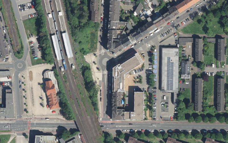 Luftbild der Umgebung von Wohn und Pflegezentrum Moers