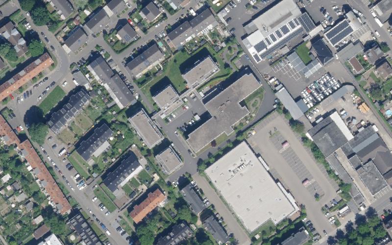 Luftbild der Umgebung von Zentrum für Betreuung und Pflege am alten Poststadion Bonn
