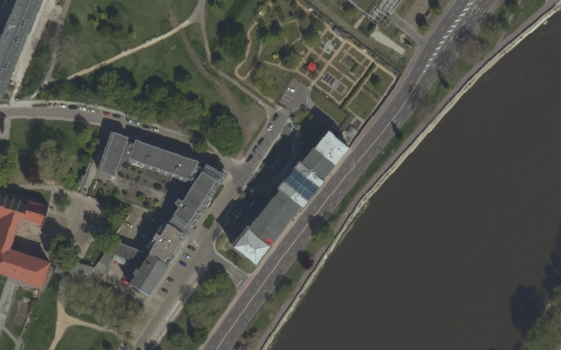 Luftbild der Umgebung von Vitanas Demenz Centrum Am Schleinufer
