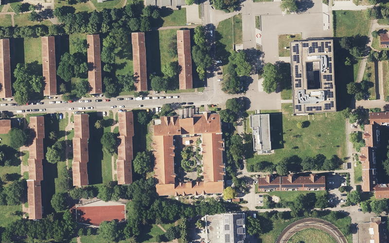 Luftbild der Umgebung von AWO Otto Bauder Haus