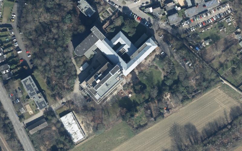 Luftbild der Umgebung von Städtisches Altenheim Kamillus