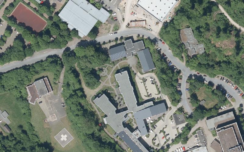 Luftbild der Umgebung von Zentrum für Pflege und Gesundheit gGmbH - Kurzzeitpflege -