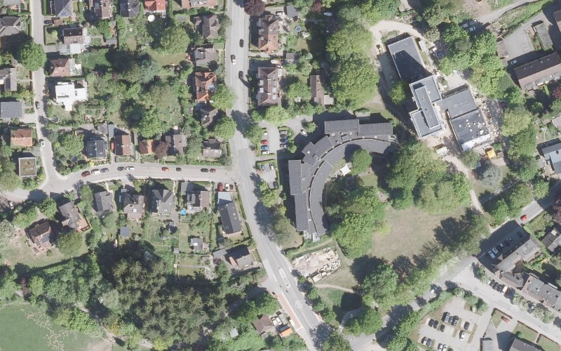 Luftbild der Umgebung von Haus Uhlenkrog