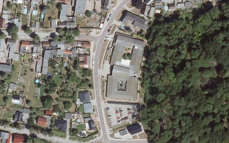 Luftbild der Umgebung von Pflegezentrum Fuhneaue