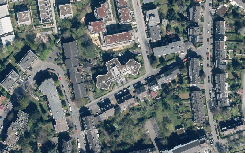 Luftbild der Umgebung von Vollstationäre Pflege Katharina von Bora Haus gGmbH
