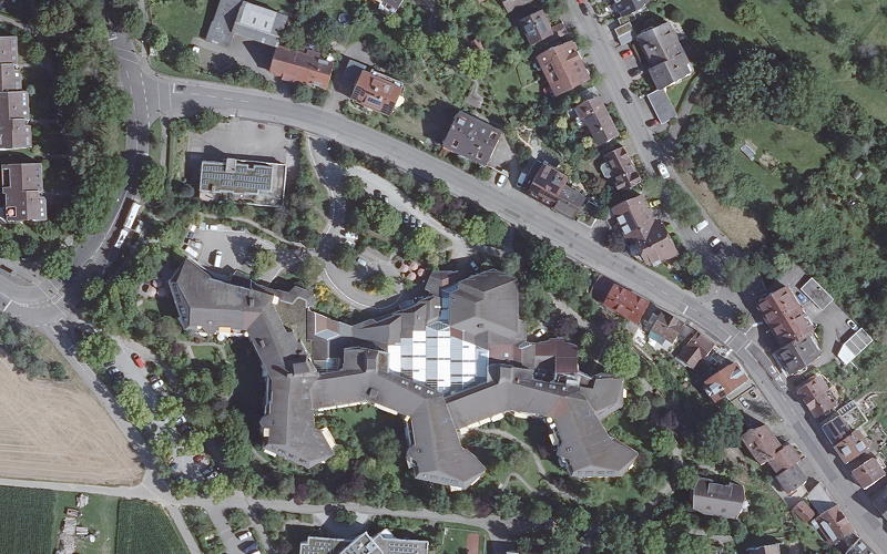 Luftbild der Umgebung von Nikolaus Cusanus Haus
