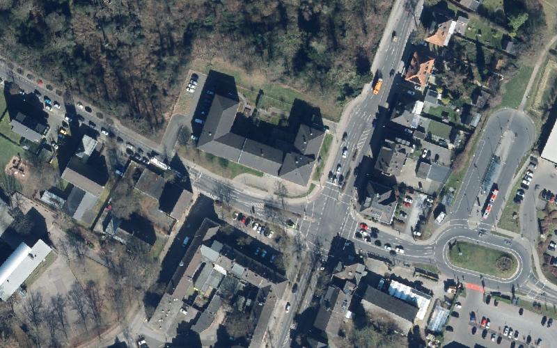 Luftbild der Umgebung von Stella Vitalis Seniorenzentrum am Mariadorfer Dreieck