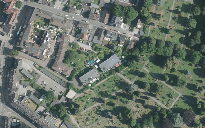 Luftbild der Umgebung von Villa Vie