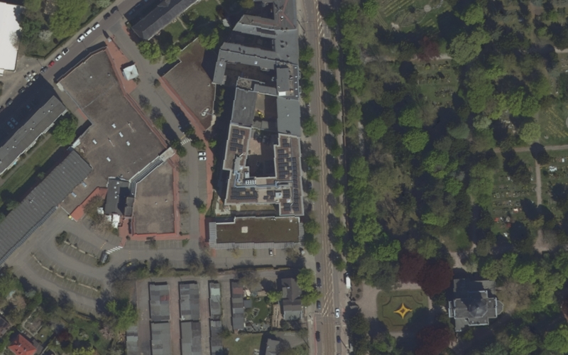 Luftbild der Umgebung von Alloheim Senioren-Residenz Editha