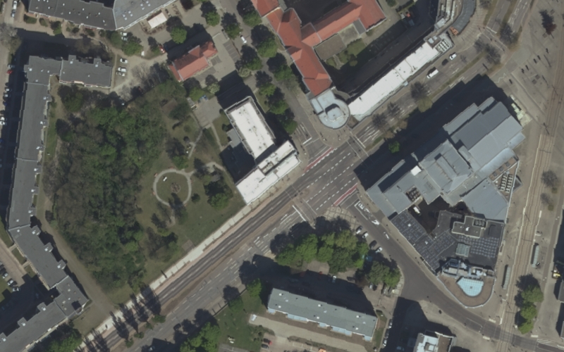 Luftbild der Umgebung von ProCurand Seniorenresidenz Am Krökentor