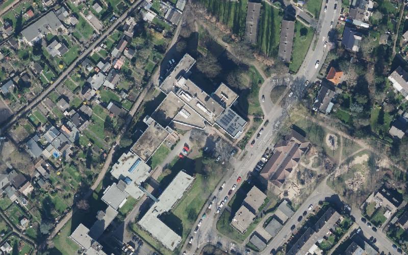 Luftbild der Umgebung von SZK Senioren-Zentrum Krefeld gGmbH