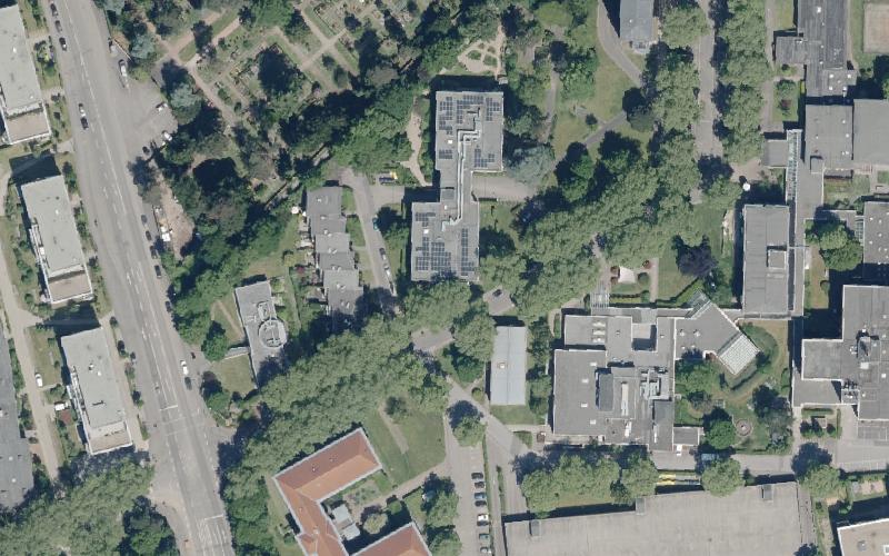 Luftbild der Umgebung von Thomas-Müntzer-Haus