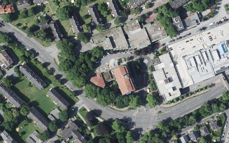 Luftbild der Umgebung von Wohnstift Haus Königshof
