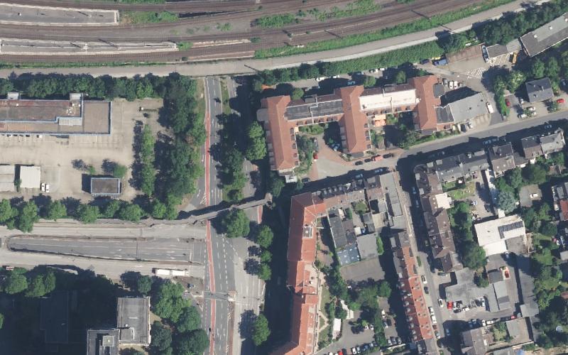 Luftbild der Umgebung von Wohn- und Pflegezentrum Mülheim