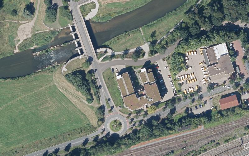Luftbild der Umgebung von Werre Residenz Löhne
